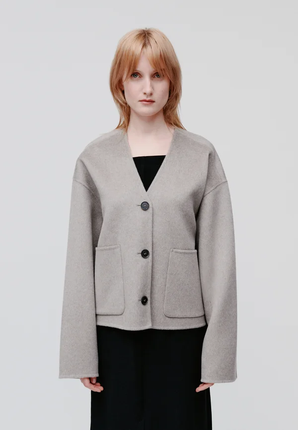 JENEVA - Strickjacke - beige mélange