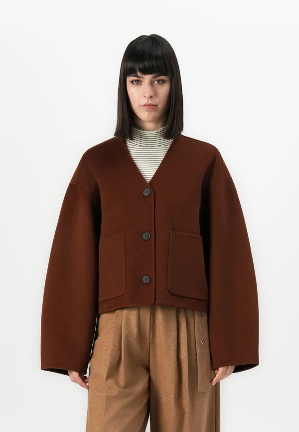 JENEVA - Strickjacke - rusty brown