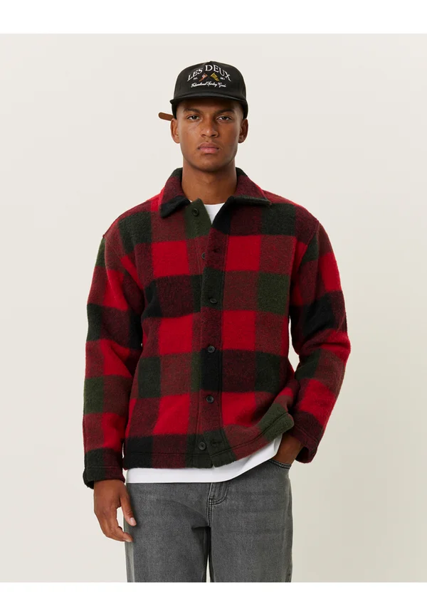 JERMAINE OVERSHIRT - Übergangsjacke - red/green