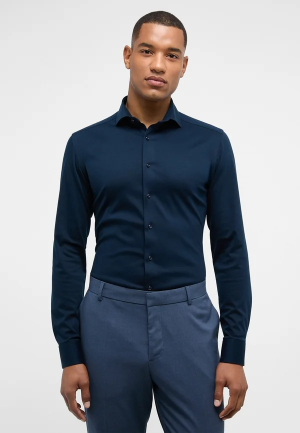 JERSEY SHIRT - SLIM FIT - Businesshemd - dunkelblau