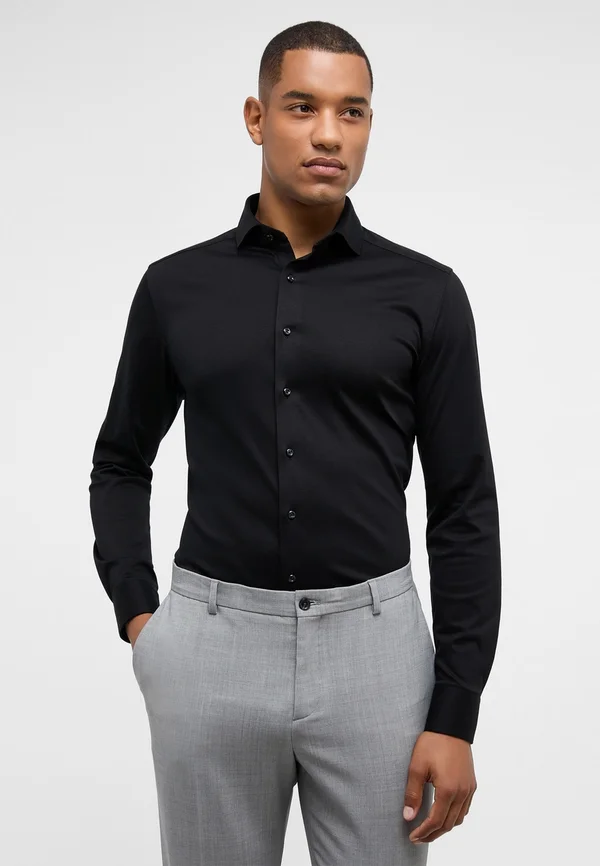 JERSEY SHIRT - SLIM FIT - Businesshemd - schwarz