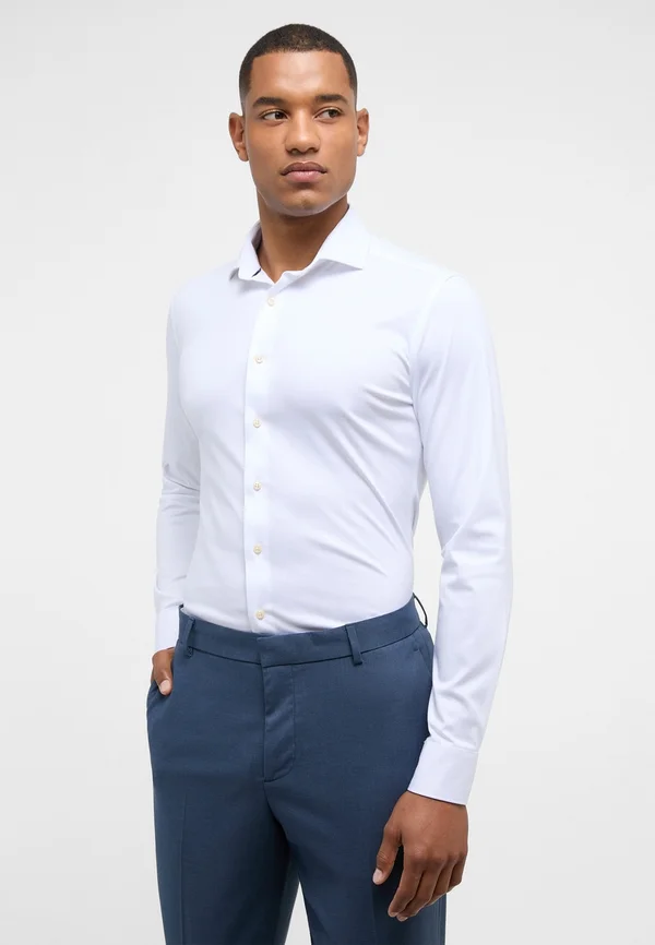 JERSEY SHIRT - SLIM FIT - Businesshemd - weiß