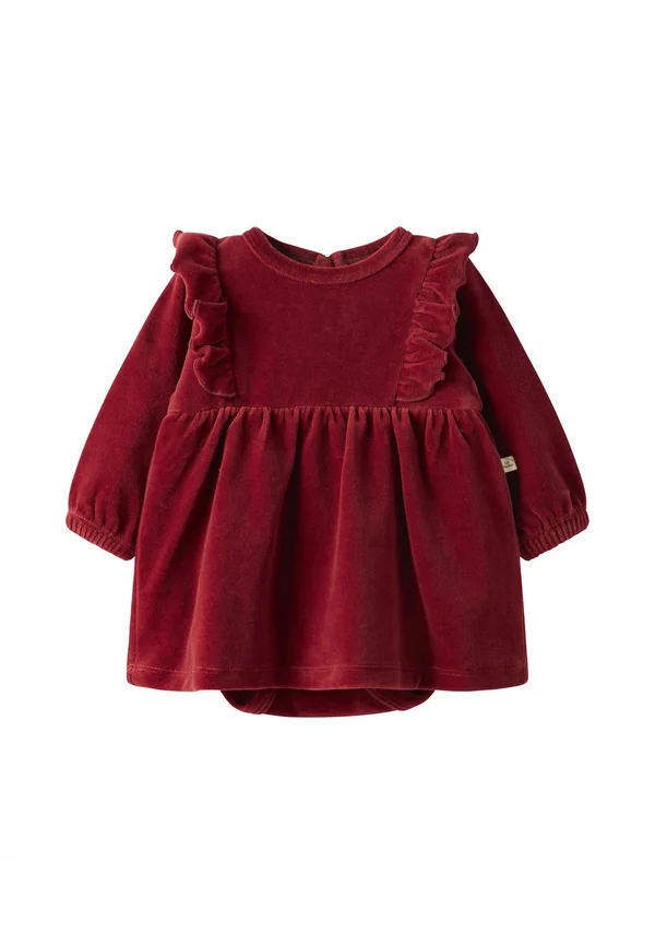 Jerseykleid - red dahlia