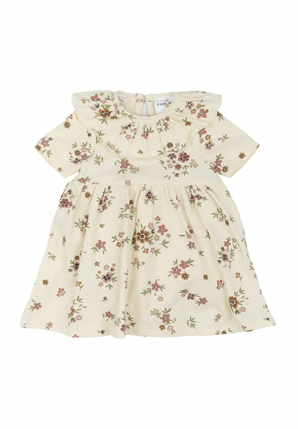 Jerseykleid - white swan aop