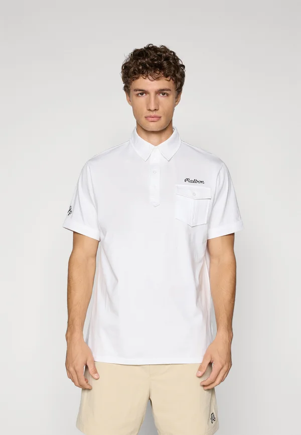 JESPER PARNEVIK SINGLE POCKET - Poloshirt - white