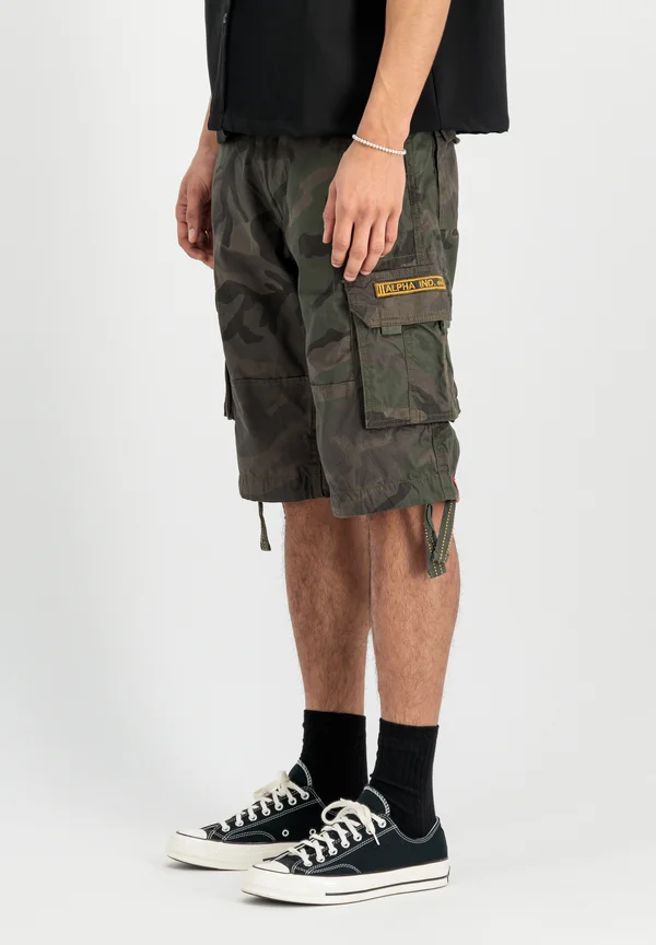 JET CAMO - Shorts - dark olive camo