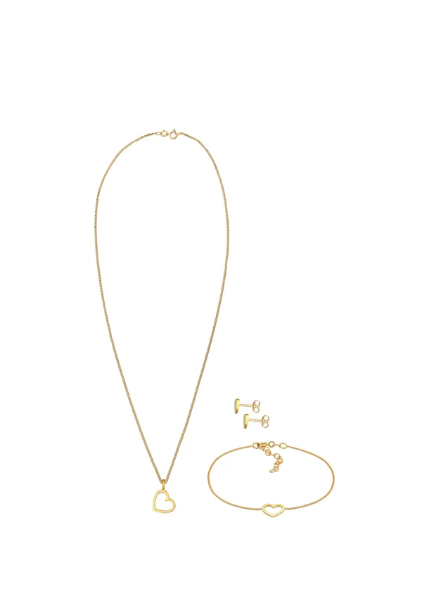 JEWELRY SET HEART - Ohrringe - gold-coloured
