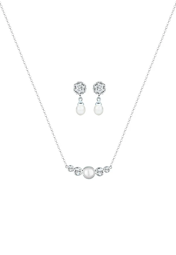 JEWERLY SET CLASSIC - Ohrringe - silver-colored
