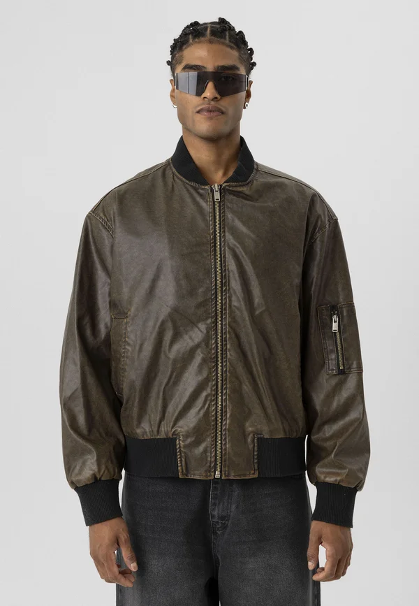 JHONNY - Kunstlederjacke - brown