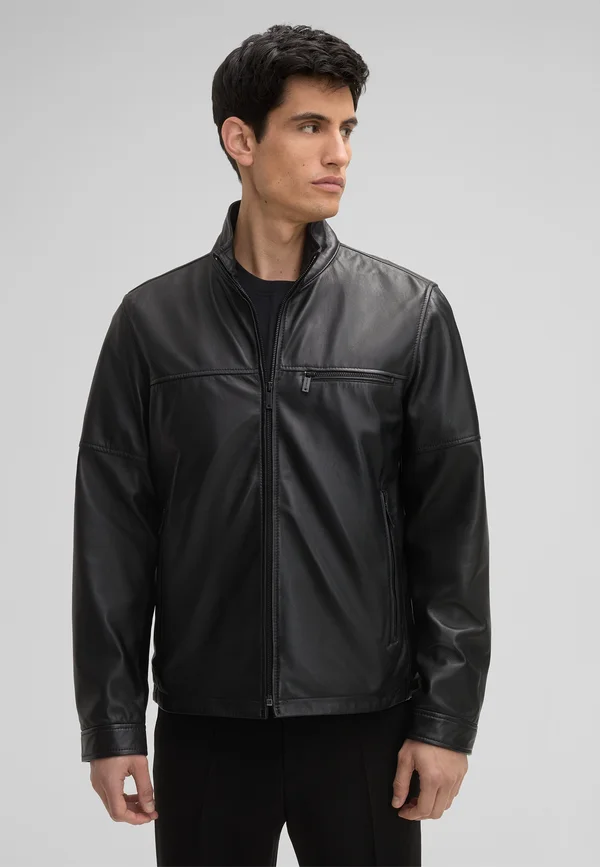JIM - Lederjacke - schwarz