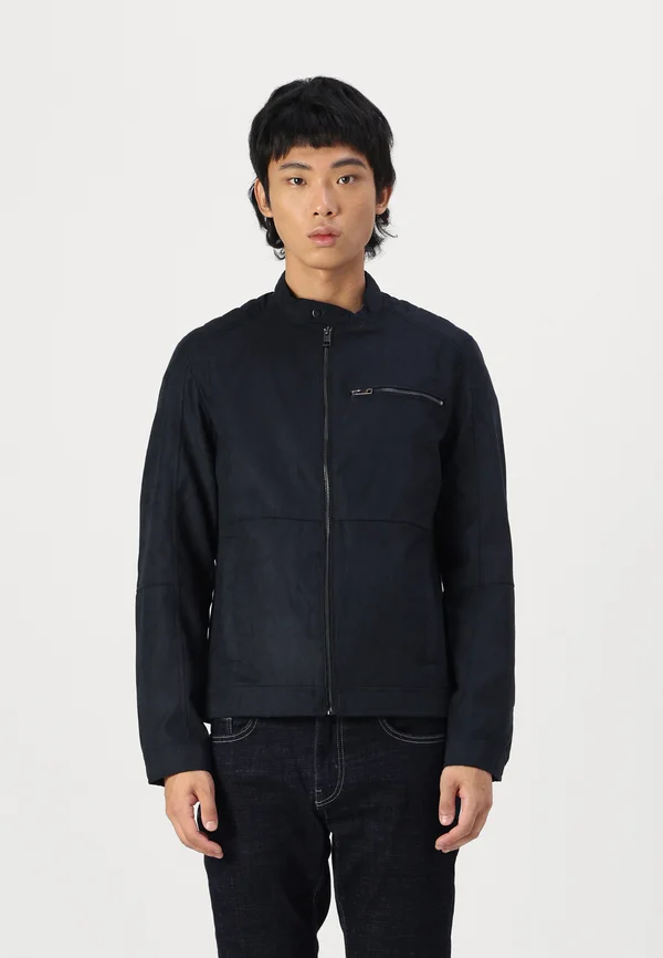 JJEDYLAN BIKER JACKET - Kunstlederjacke - jet black
