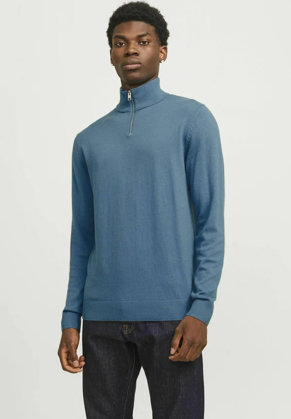JJEEMIL HALF ZIP - Strickpullover - oceanview