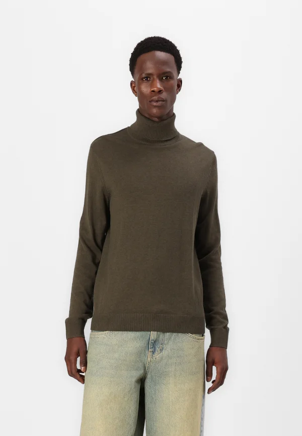 JJEEMIL ROLL NECK - Strickpullover - olive night