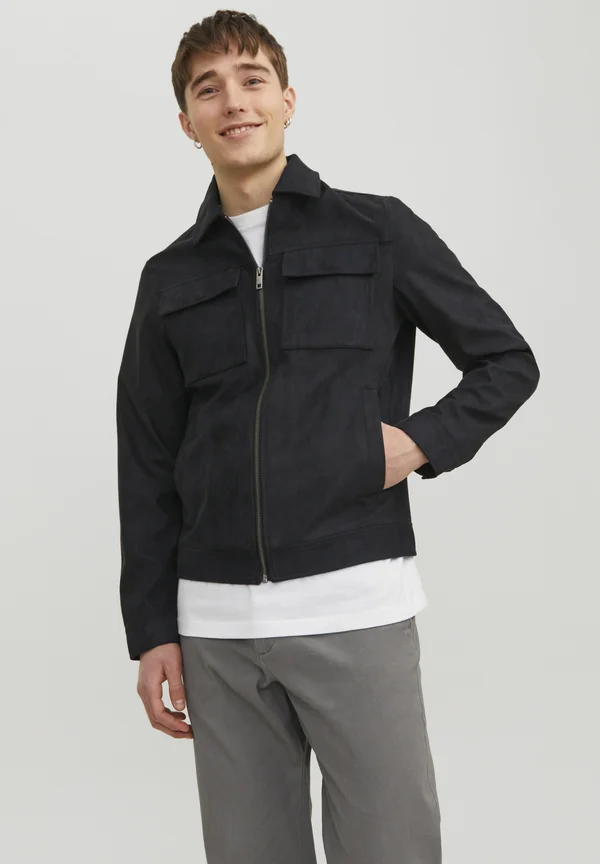 JJEPAYTON JACKET - Kunstlederjacke - jet black
