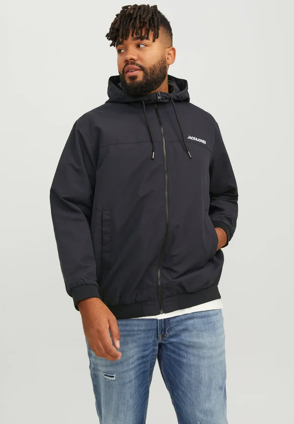 JJERUSH HOOD - Regenjacke / wasserabweisende Jacke - black