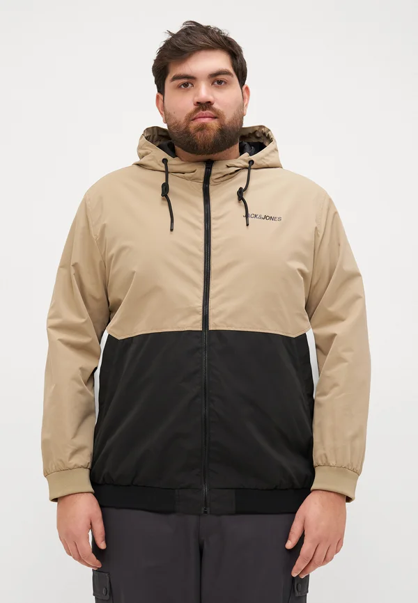 JJERUSH HOOD - Regenjacke / wasserabweisende Jacke - coriander/black