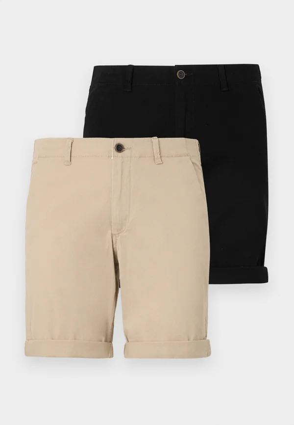 JJIDAVE 2 PACK - Shorts - black pack/white pepper