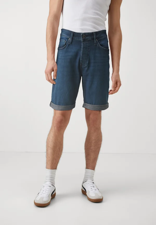 JJIRICK JJICON - Jeans Shorts - blue denim