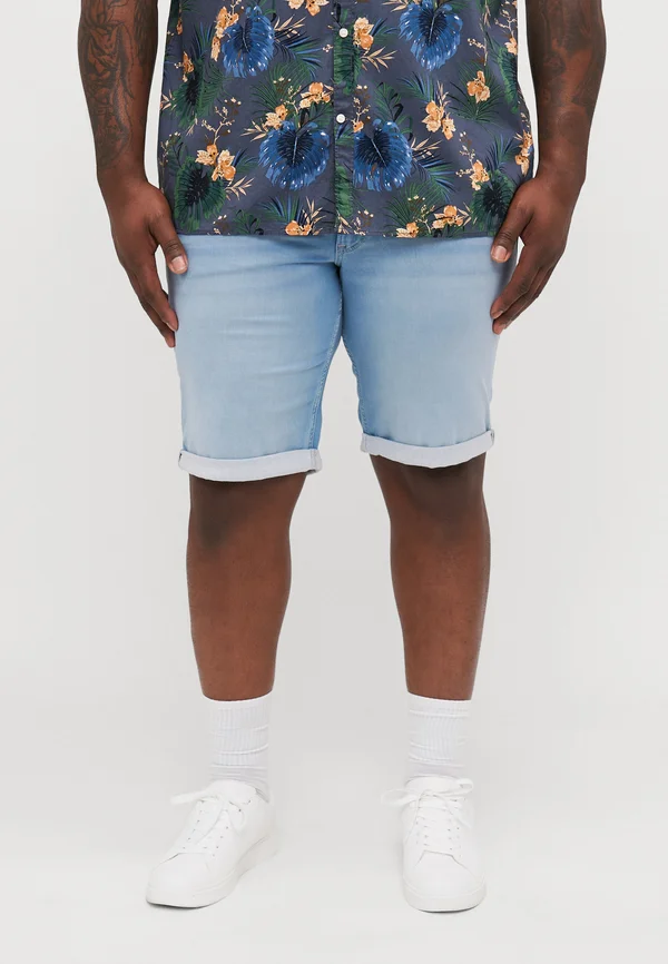 JJIRICK JJICON  - Jeans Shorts - blue denim
