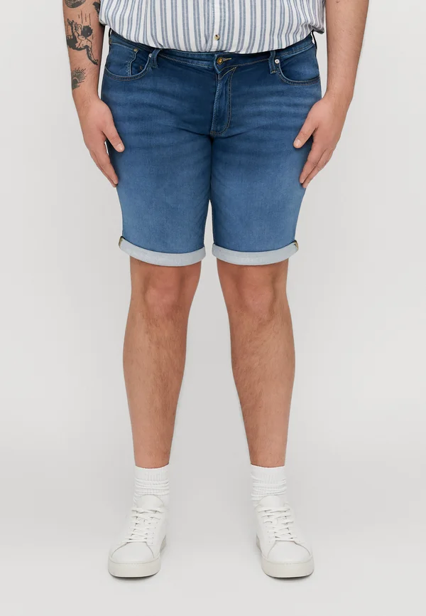 JJIRICK JJICON - Jeans Shorts - blue denim
