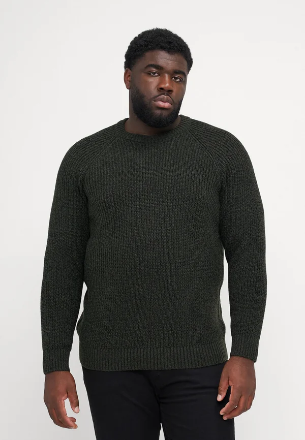 JJJONES CREW NECK - Strickpullover - rosin/black