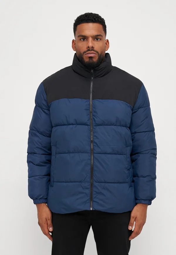 JJMOON STAND COLLAR PUFFER - Winterjacke - navy