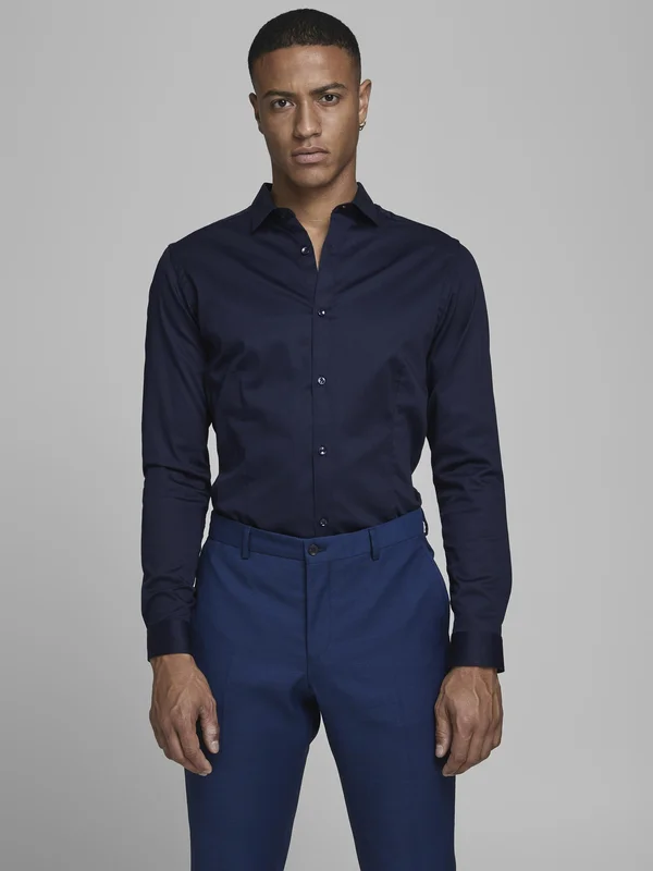 JJPRPARMA NOOS - Businesshemd - navy blazer