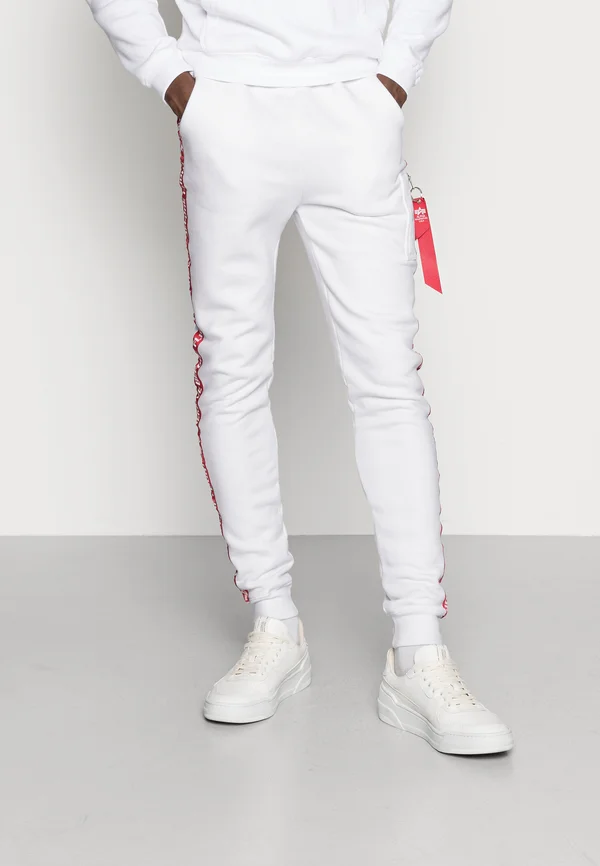 JOGGER TAPE - Jogginghose - white