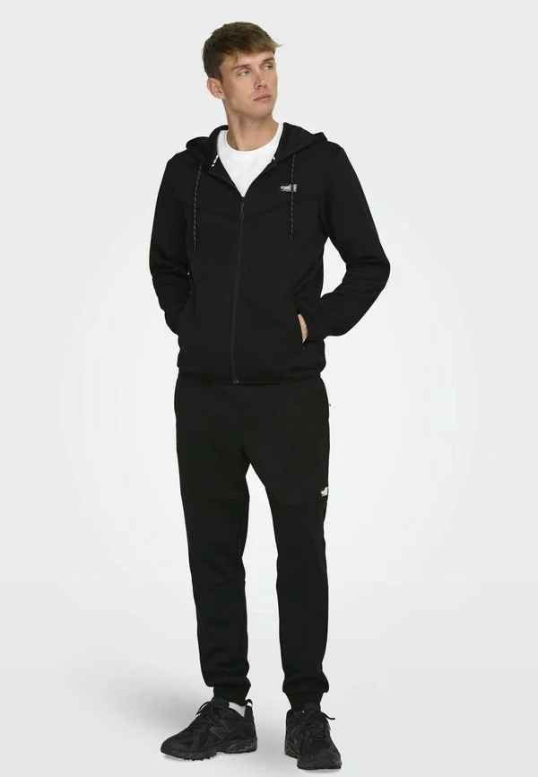 JOGGING NORMAL GESCHNITTEN  - Jogginghose - schwarz