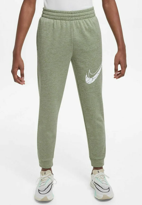 Jogginghose - oil green olive aura htr white