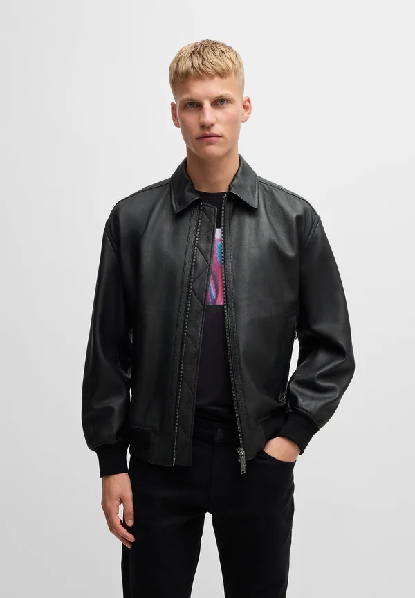 JOLOCO - Lederjacke - black