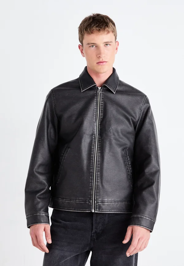 JORBROOKLYN  - Kunstlederjacke - black