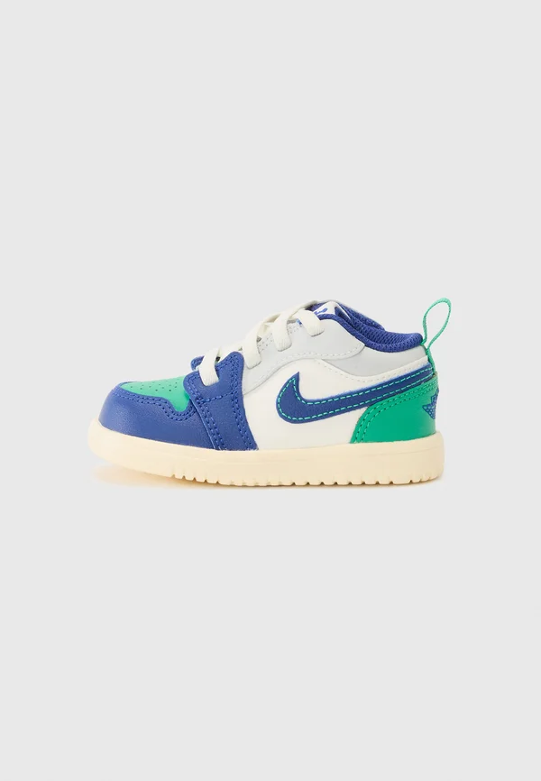 JORDAN 1 LOW - Sneaker low - sail/deep royal blue/stadium green/neutral grey
