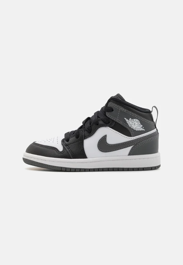 JORDAN 1 MID UNISEX - Sneaker high - black/iron grey/white