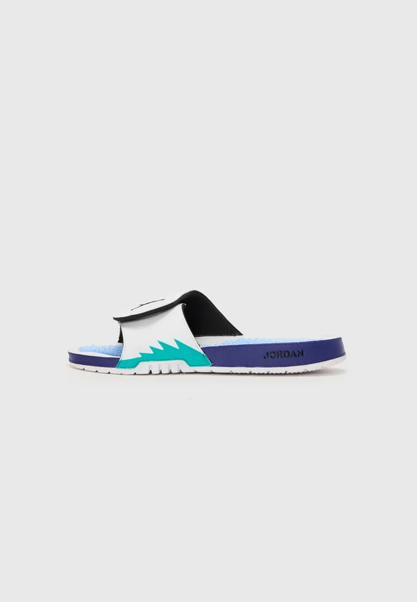 JORDAN HYDRO V RETRO - Badesandale - white/black/new emerald/grape ice