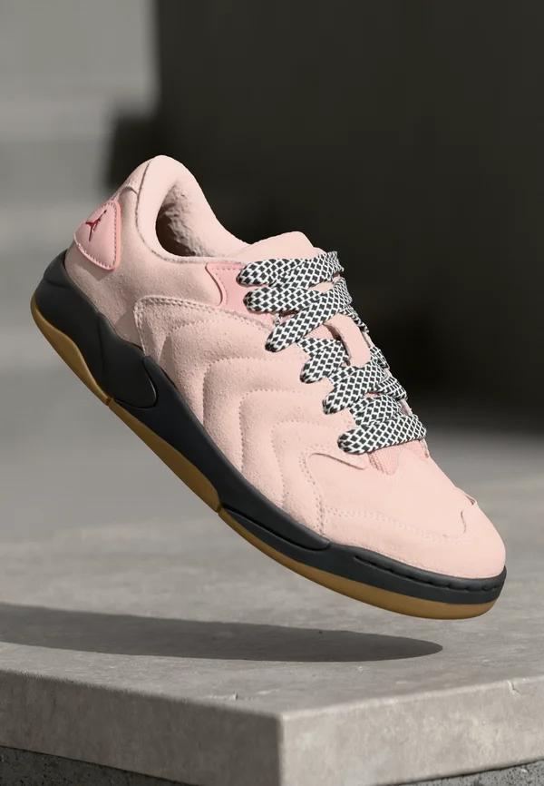 JORDAN SESSION - Sneaker low - atmosphere/varsity red/black/light brown/metallic silver