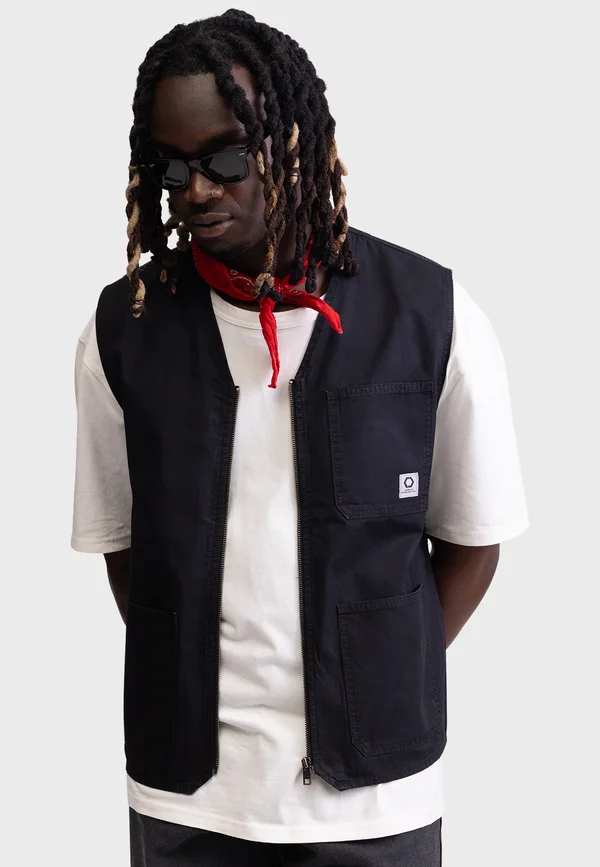JORDAN WAISTCOAT REGULAR FIT - Weste - black