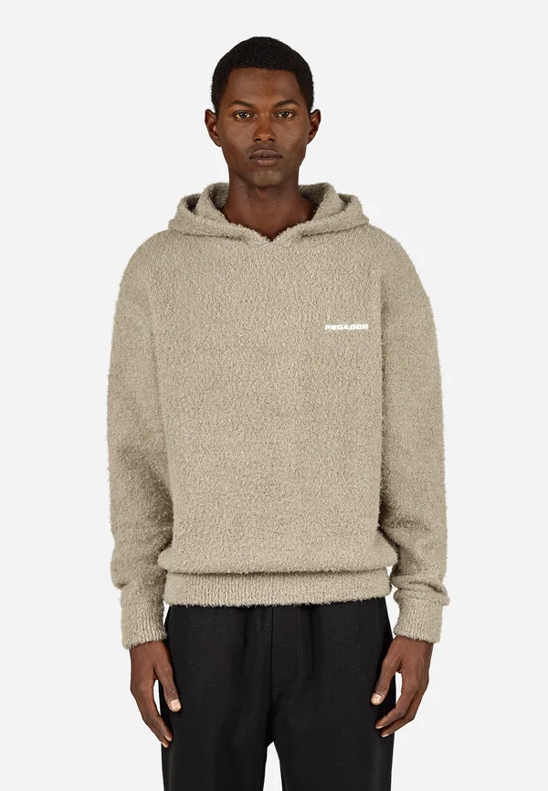 JORHAT BOUCLE - Kapuzenpullover - flint grey