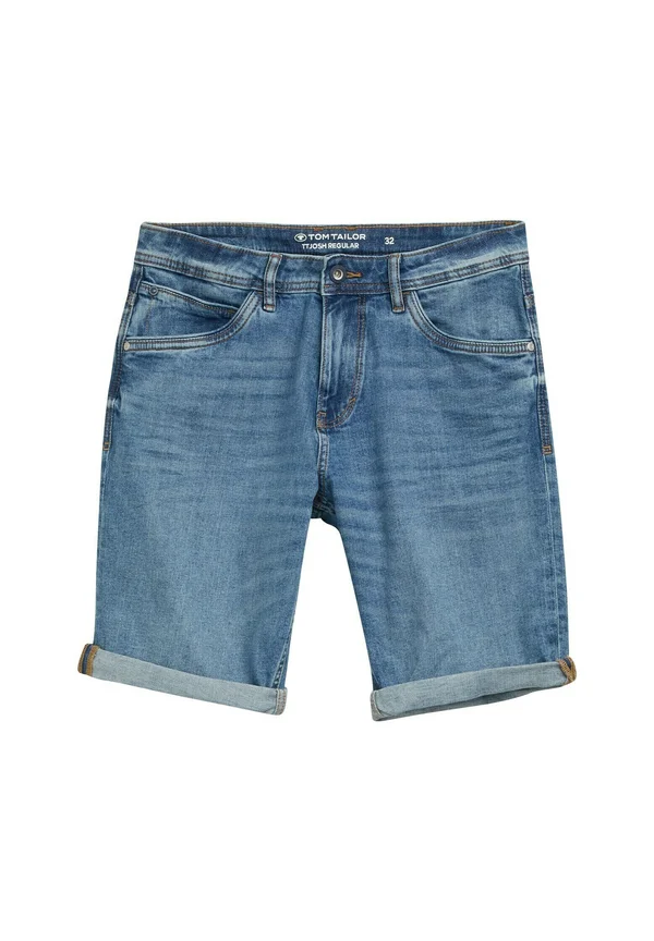 JOSH REGULAR - Jeans Shorts - used mid stone blue denim