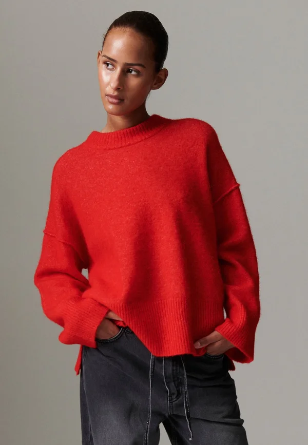 JOSIE COZY DAYS - Strickpullover - fiery red