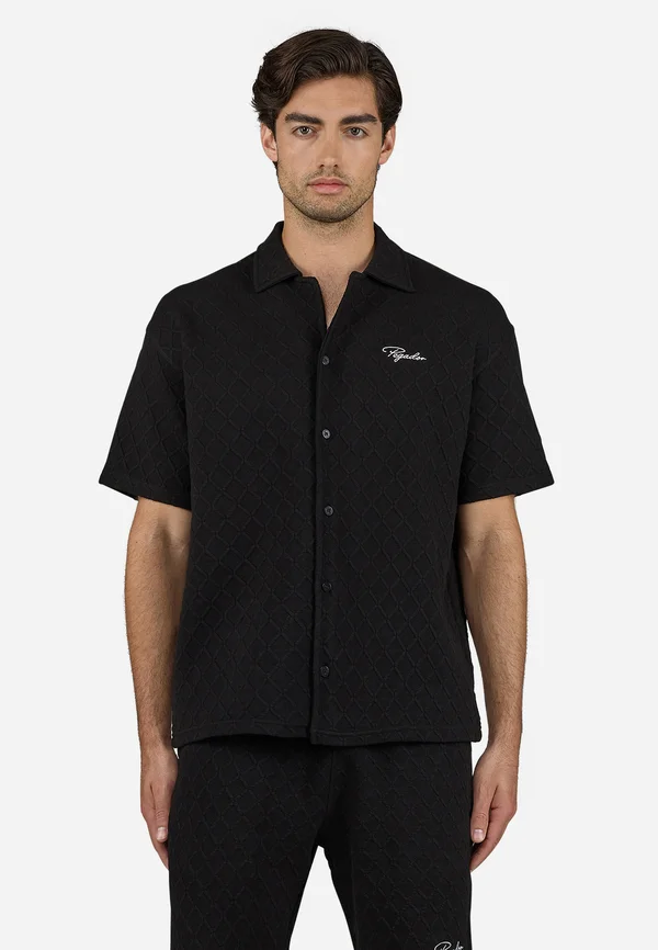 JOVREN STRUCTURED SHIRT - Hemd - black