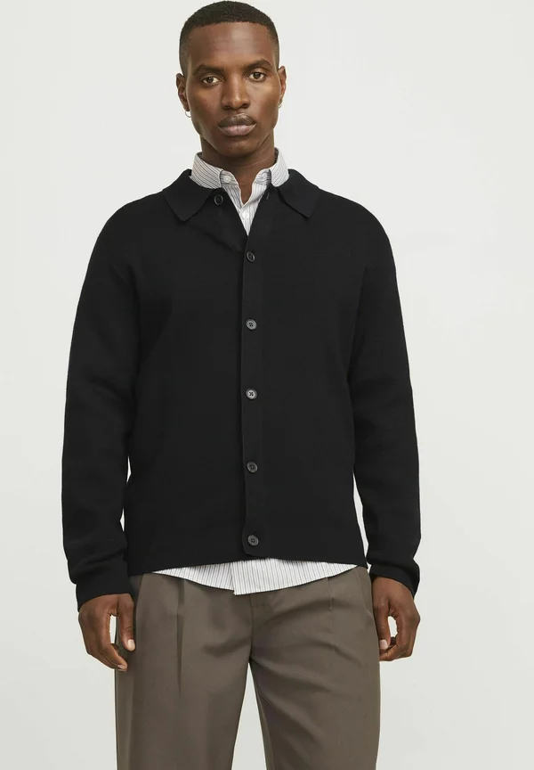 JPRBLAMILANO SPRING BUTTON - Strickjacke - black