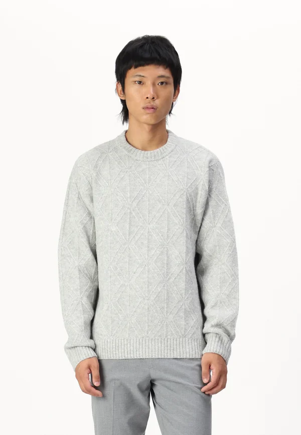 JPRCCFELIX - Strickpullover - cool grey/melange