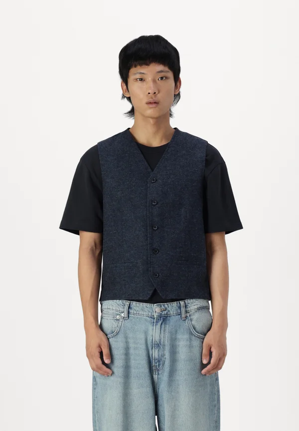JPRWINTER TWILL WAISTCOAT - Weste - dark navy