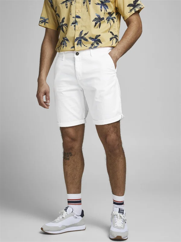 JPSTBOWIE JJSHORTS SOLID  - Shorts - white