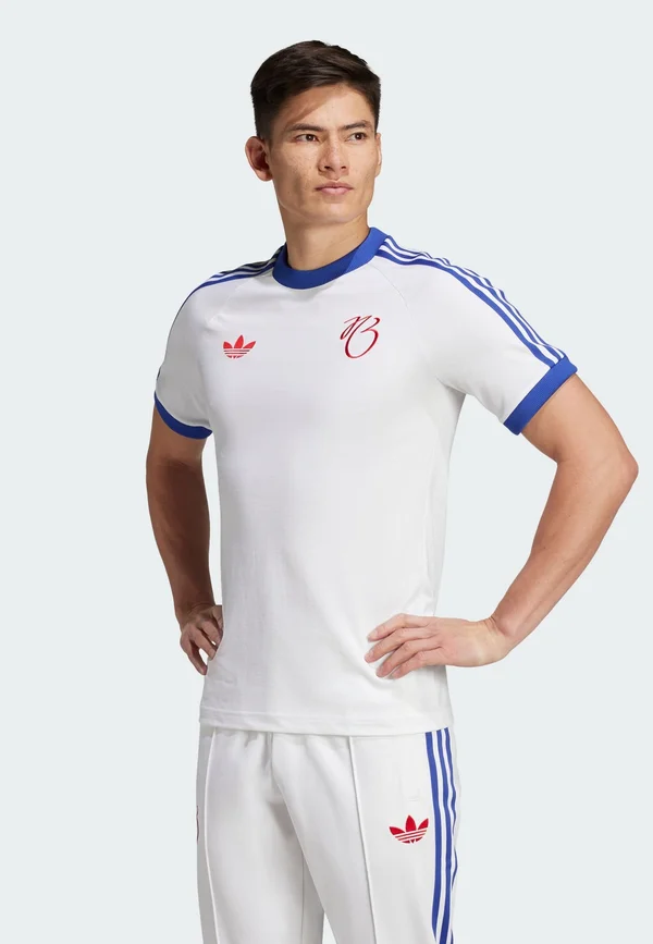 JUDE BELLINGHAM 3 STRIPES TEE - T-Shirt print - white