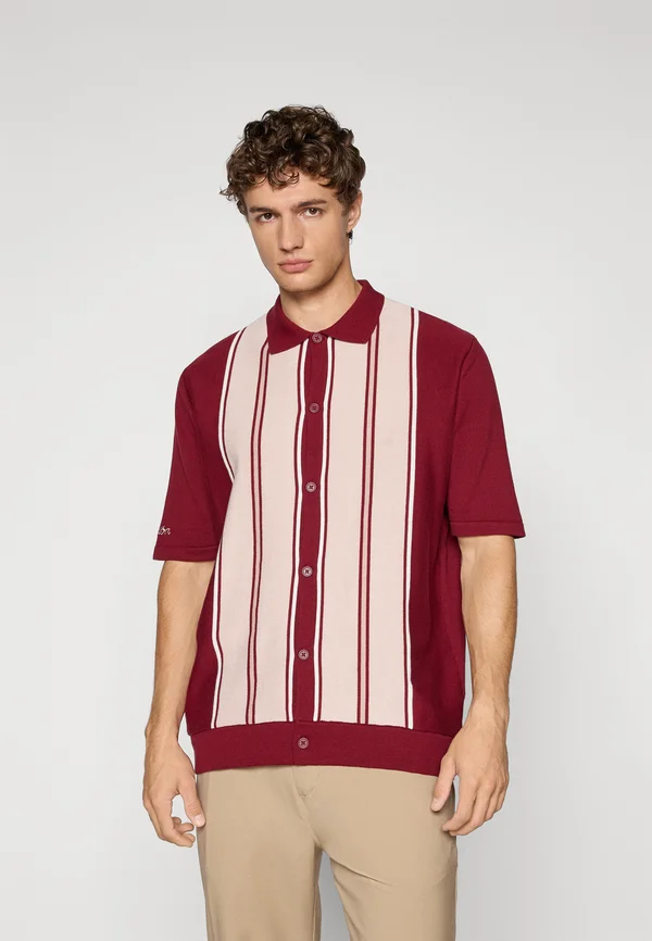 JUDE  - Poloshirt - vino/rose/ivory