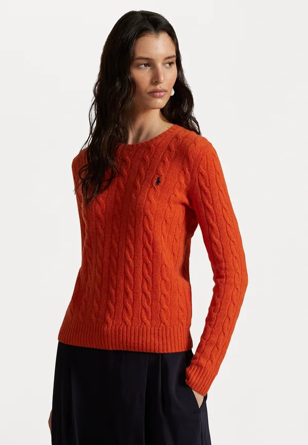 JULIANNA LONG SLEEVE PULLOVER - Strickpullover - alloy orange