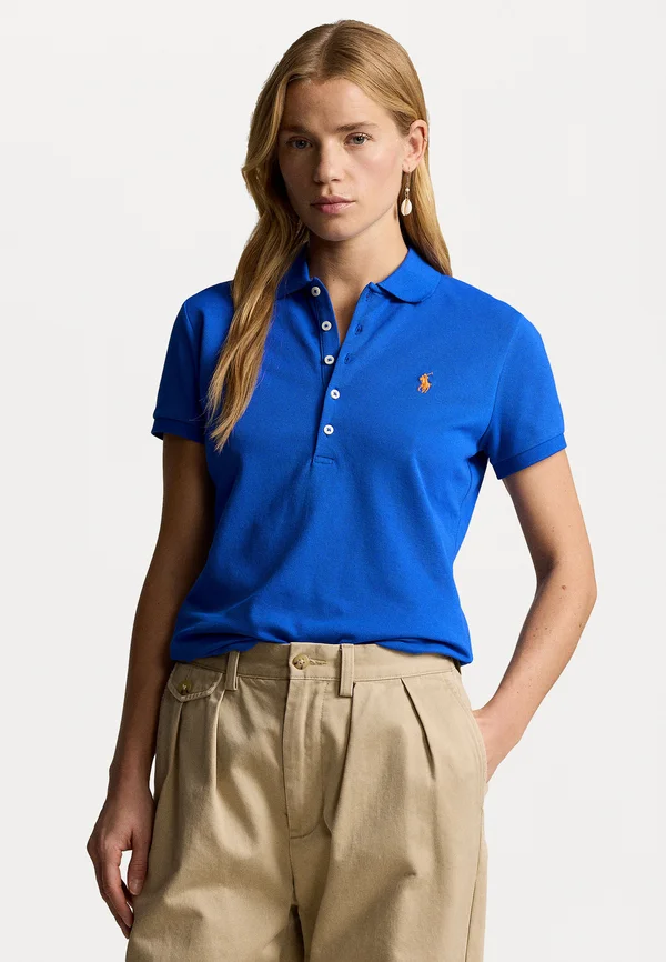 JULIE SLIM SHORT SLEEVE - Poloshirt - new iris blue