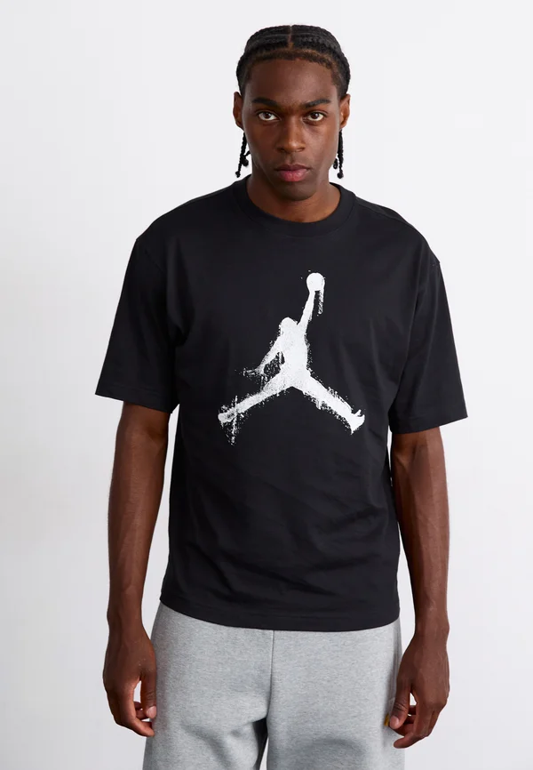 JUMPMAN CREW - T-Shirt print - black/sail